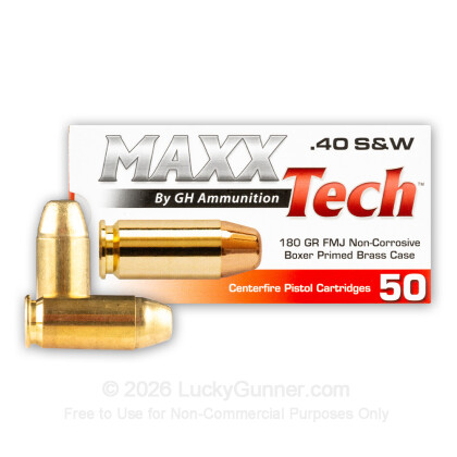 Image 2 of Shop by Popular Brand from MaxxTech Image 2 of MaxxTech .40 S&W (Smith & Wesson) Ammo