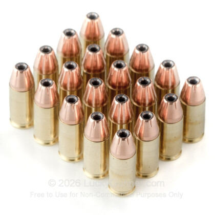 Large image of Cheap 9mm Luger Ammo For Sale - +P 115 Grain JHP Ammunition in Stock by Black Hills - 20 Rounds