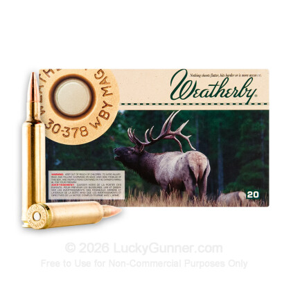 Image 2 of Weatherby Ammunition 30-378 Weatherby Ammo