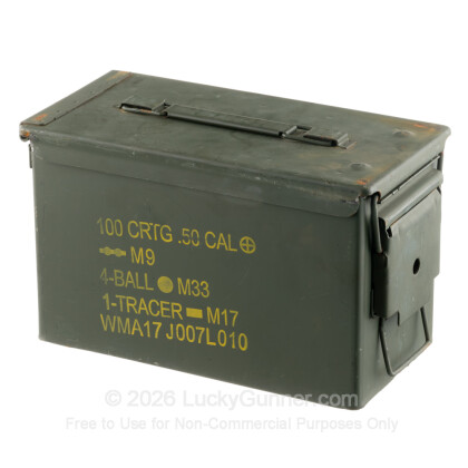 Large image of 9mm Green Used Mil-Spec Ammo Cans For Sale