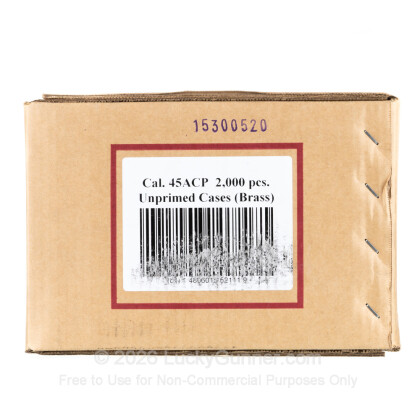 Large image of Bulk 45 ACP Brass Casings For Sale - 45 ACP Casings in Stock by Armscor - 2000