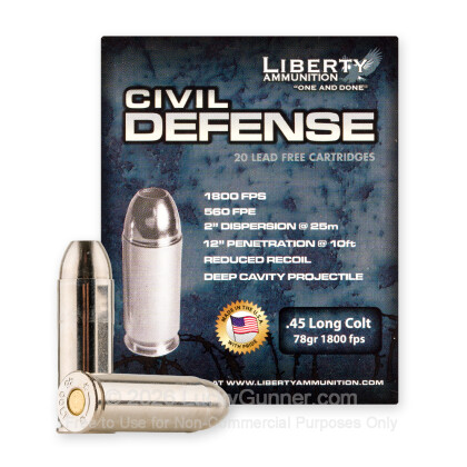 Image 2 of Liberty Ammunition .45 Long Colt Ammo