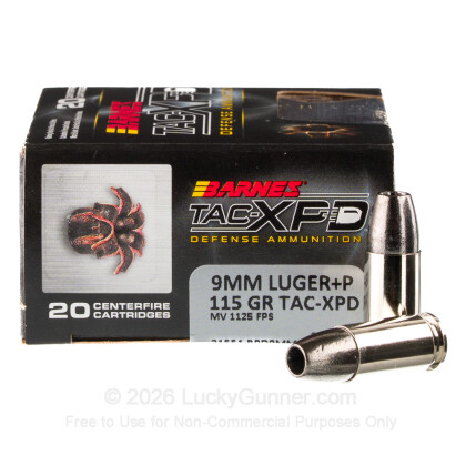 Image 1 of Barnes 9mm Luger (9x19) Ammo