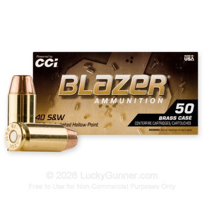 Image 2 of Blazer Brass .40 S&W (Smith & Wesson) Ammo