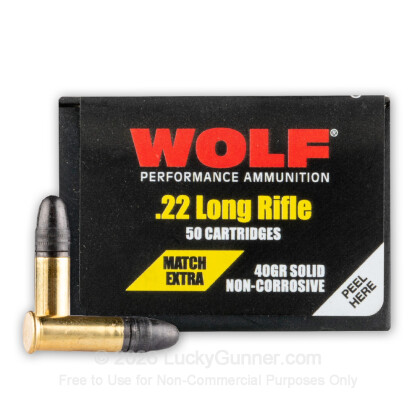 Image 2 of Wolf .22 Long Rifle (LR) Ammo