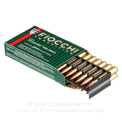 Large image of Premium 30-06 Springfield Ammo For Sale - 180 Grain Sierra MatchKing Ammunition in Stock by Fiocchi Exacta Rifle Match - 20 Rounds