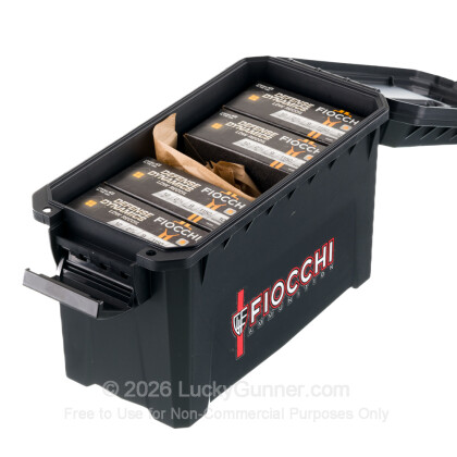 Large image of Cheap 12 Gauge Ammo For Sale - 2-3/4” 9 Pellets #1 Buckshot Ammunition in Stock by Fiocchi Low Recoil - 80 Rounds in Field Box