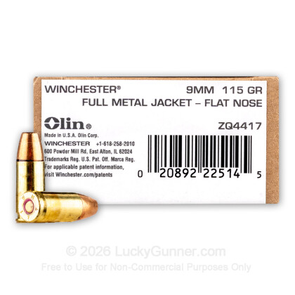 Image 1 of Winchester 9mm Luger (9x19) Ammo