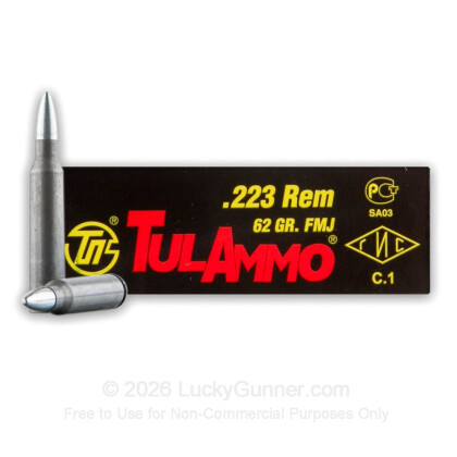Image 2 of Tula Cartridge Works .223 Remington Ammo