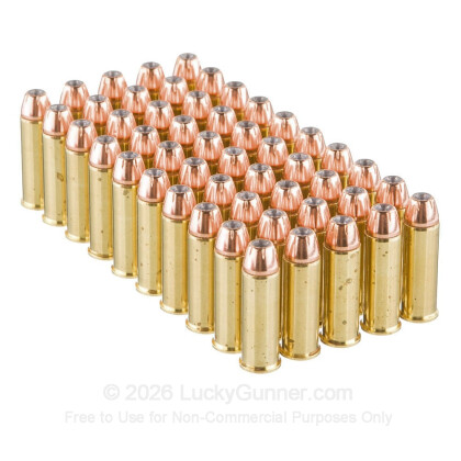Large image of Premium 44 Mag Ammo For Sale - 240 Grain JHP Ammunition in Stock by Black Hills - 50 Rounds