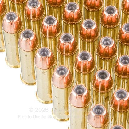 Large image of Premium 44 Mag Ammo For Sale - 240 Grain JHP Ammunition in Stock by Black Hills - 50 Rounds
