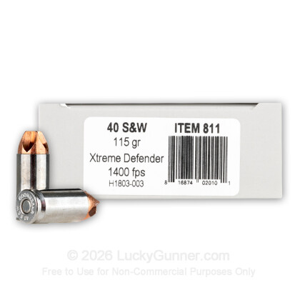 Image 1 of Underwood .40 S&W (Smith & Wesson) Ammo