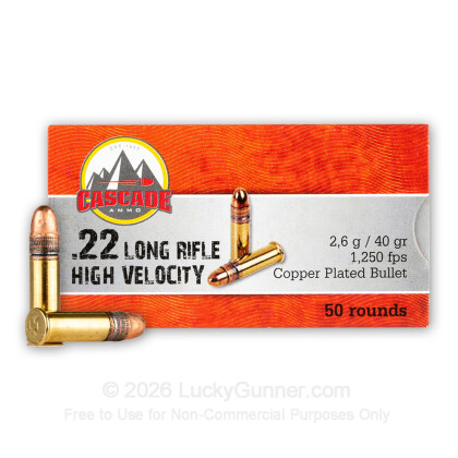Image 1 of Cascade International .22 Long Rifle (LR) Ammo