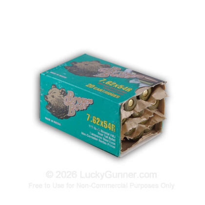 Image 2 of Brown Bear 7.62x54r Ammo