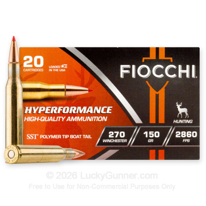 Image 2 of Fiocchi .270 Winchester Ammo