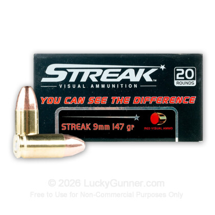 Image 1 of Streak 9mm Luger (9x19) Ammo