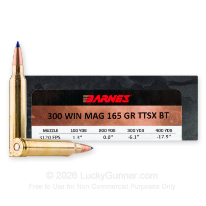 Image 1 of Barnes .300 Winchester Magnum Ammo