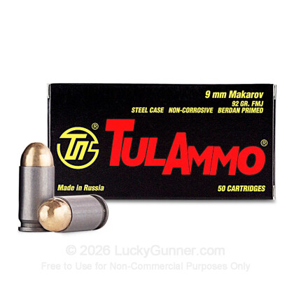 Large image of Cheap 9x18mm Mak Ammo For Sale - 92 Grain FMJ Ammunition in Stock by Tula - 1000 Rounds