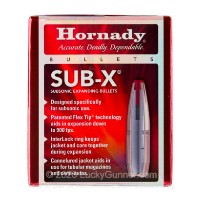 Large image of 300 BLK (.308") Bullets for Sale - Hdy 190gr Sub-X - 100pcs