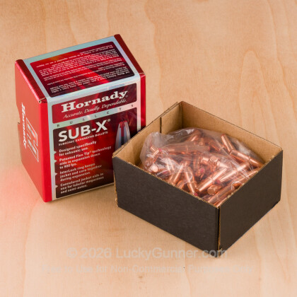 Large image of 300 BLK (.308") Bullets for Sale - Hdy 190gr Sub-X - 100pcs