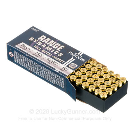 Image 3 of Fiocchi 9mm Luger (9x19) Ammo