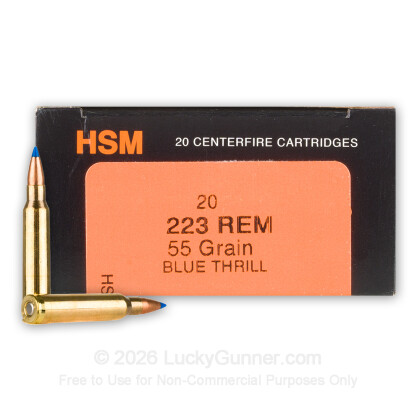 Image 1 of 223 Ammo from HSM Ammunition Image 1 of HSM Ammunition .223 Remington Ammo