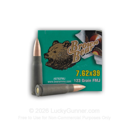 Image 1 of Brown Bear 7.62X39 Ammo
