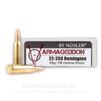 Image 1 of Nosler Ammunition .22-250 Remington Ammo