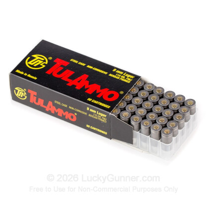 Image 3 of Tula Cartridge Works 9mm Luger (9x19) Ammo