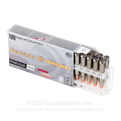 Large image of Federal 7mm Backcountry Ammo For Sale - 168 Grain LRX - 20 Rounds