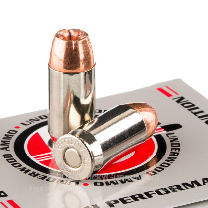 Large image of Premium 45 ACP +P Ammo For Sale - 230 Grain JHP Ammunition in Stock by Underwood - 20 Rounds