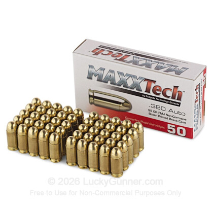 Image 2 of MaxxTech .380 Auto (ACP) Ammo