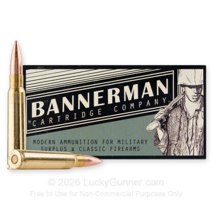 Large image of Bannerman 7.7 Japanese Ammo For Sale - 174 Grain FMJBT - 20 Rounds