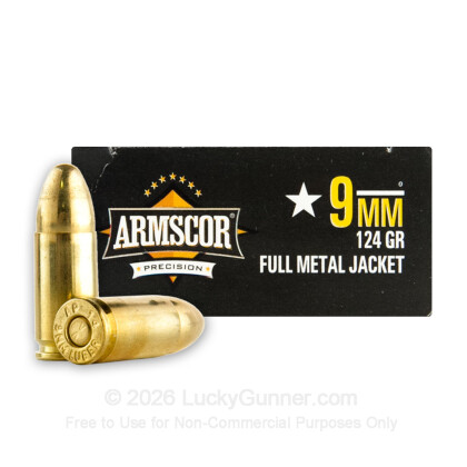 Image 1 of 9mm Ammo from Armscor Image 1 of Armscor 9mm Luger (9x19) Ammo