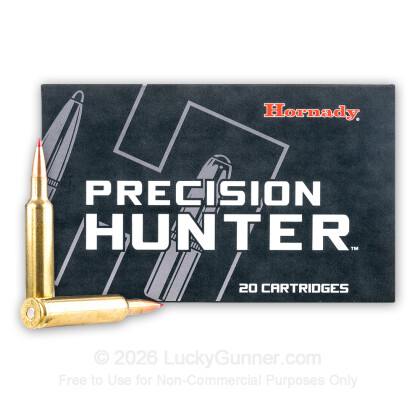 Large image of Premium 257 Weatherby Mag Ammo For Sale - 110 Grain ELD-X Ammunition in Stock by Hornady Precision Hunter - 20 Rounds