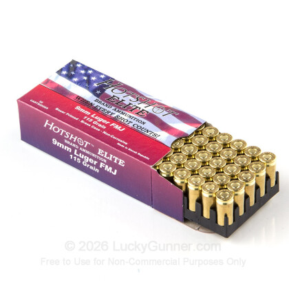 Image 3 of 9mm Ammo from Hotshot Ammunition Image 3 of Hotshot Ammunition 9mm Luger (9x19) Ammo