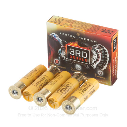 Large image of Premium 20 Gauge Ammo For Sale - 3" 1 7/16 oz. #5/6/7 Ammunition in Stock by Federal 3rd Degree - 5 Rounds