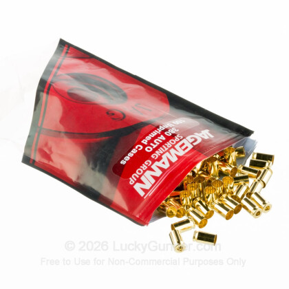Large image of Bulk 380 ACP Casings For Sale - New Unprimed Brass Casings in Stock by Jagemann - 100 Casings
