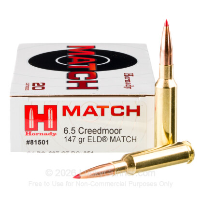 Image 1 of Hornady 6.5mm Creedmoor Ammo