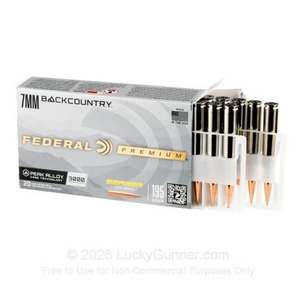 Large image of Federal 7mm Backcountry Ammo For Sale - 195 Grain Elite Hunter - 20 Rounds