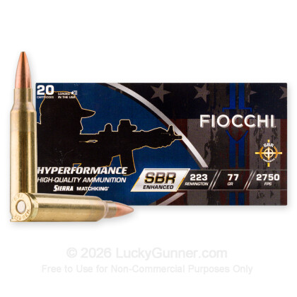 Image 2 of Fiocchi .223 Remington Ammo
