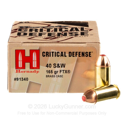 Image 2 of Hornady .40 S&W (Smith & Wesson) Ammo