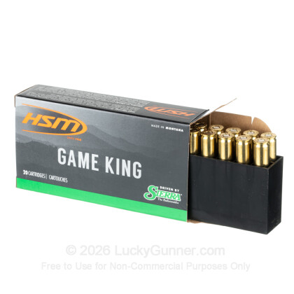 Large image of Premium 300 Savage Ammo For Sale - 150 Grain GameKing SBT Ammunition in Stock by HSM Game King - 20 Rounds