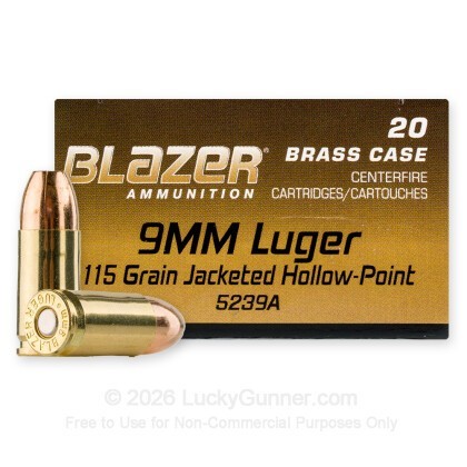 Image 1 of Blazer Brass 9mm Luger (9x19) Ammo