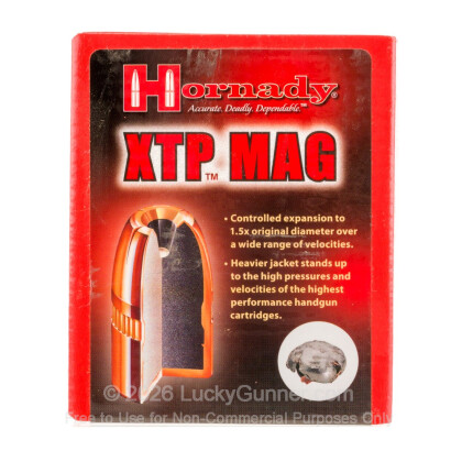 Large image of Premium 45 Caliber Bullets For Sale - 240 Grain XTP JHP Bullets in Stock by Hornady - 100 Bullets
