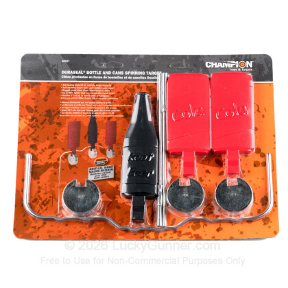Large image of Champion Duraseal Spinner Targets For Sale - Row of 3 Self-Healing Bottle and Can Spinner Target In Stock