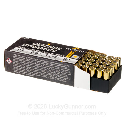 Large image of Fiocchi Defense Dynamics 44 Mag Ammo For Sale - 240 Grain JHP - 500 Rounds