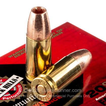 Large image of Cheap 9mm Luger Ammo For Sale - +P 115 Grain JHP Ammunition in Stock by Black Hills - 20 Rounds