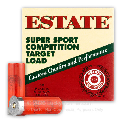 Large image of Cheap 12 Gauge Ammo For Sale - 2-3/4” 1-1/8oz. #7.5 Shot Ammunition in Stock by Estate Cartridge - 25 Rounds