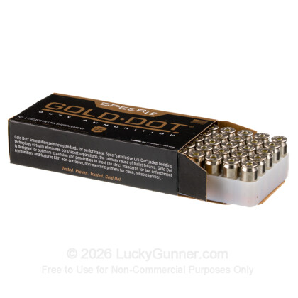 Large image of Bulk 45 ACP Defense Ammo In Stock - 230 gr JHP - 45 ACP Ammunition by Speer Gold Dot For Sale - 1000 Rounds